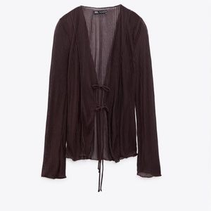 NWT- Zara Pleated Top
